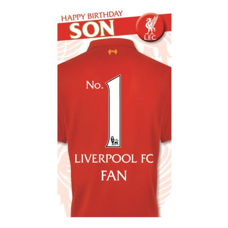 Son Liverpool FC Birthday Card with Badge £2.69